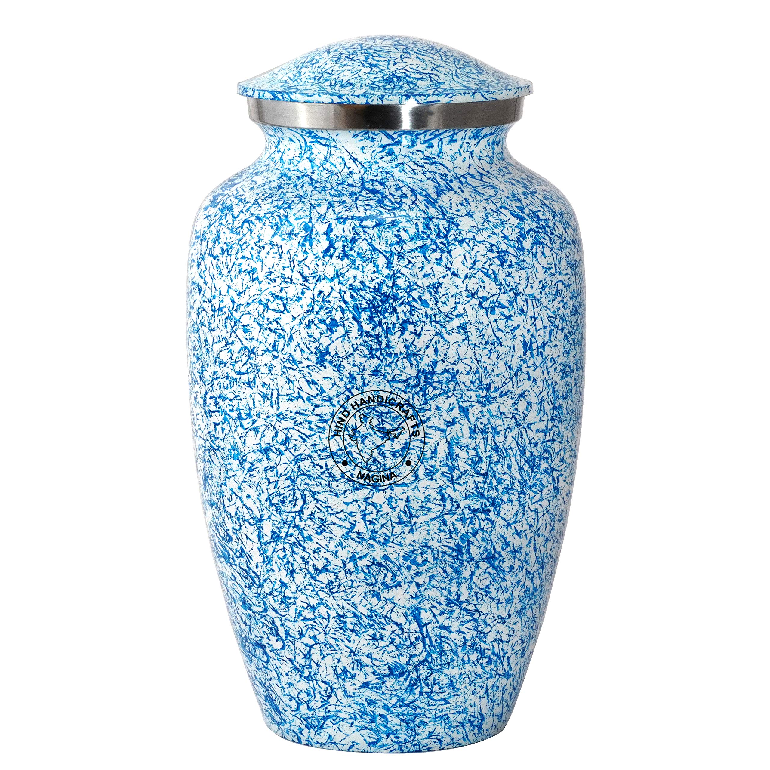 Aluminium Urne Für Asche - Handgefertigte Gedenkurne Für Erwachsene | 16,5x16,5x26,7cm