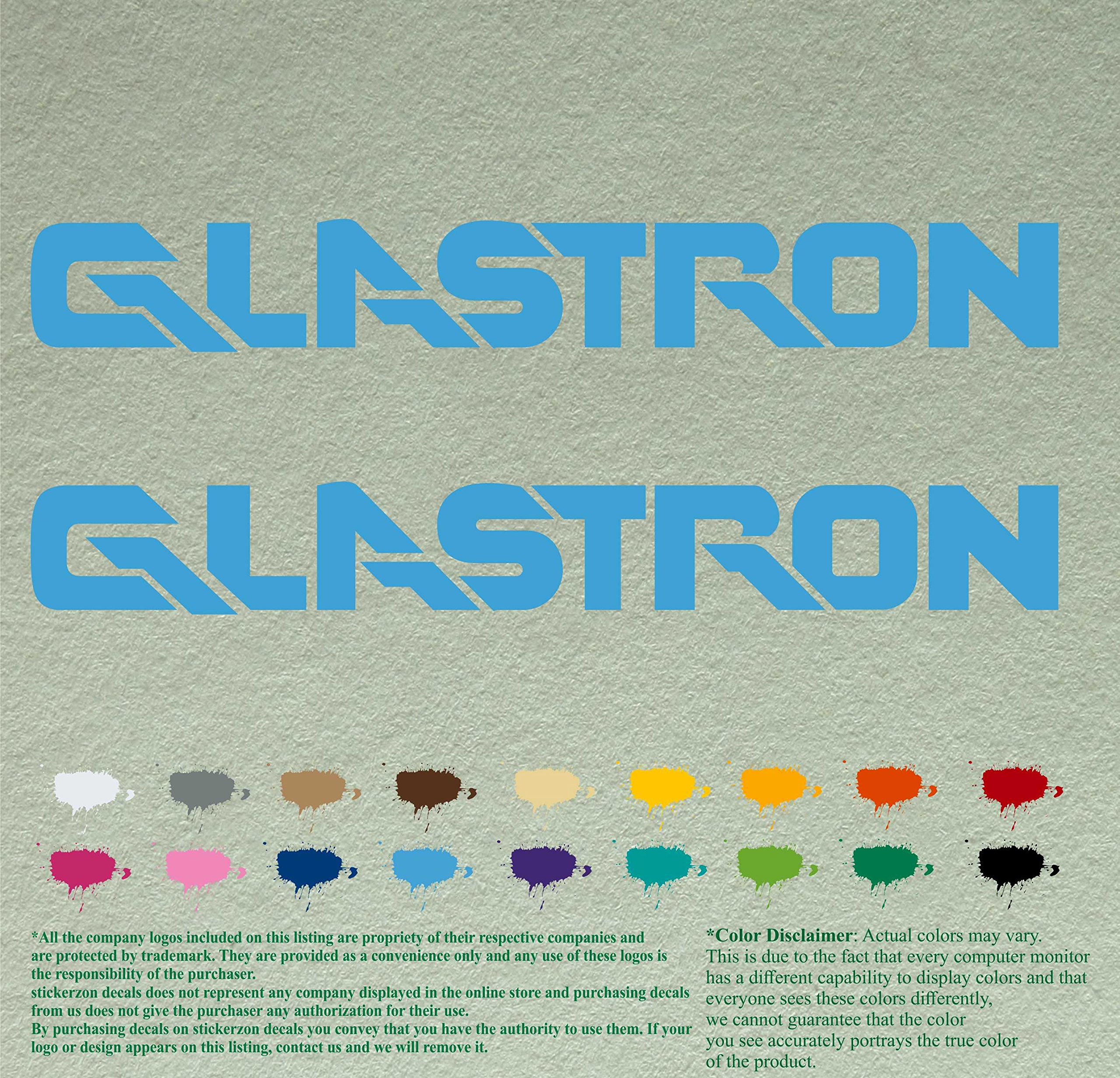 Pair of Glastron Boats Compatible Replacement Decals Vinyl Stickers Boat Outboard Motor Set of 2 (18