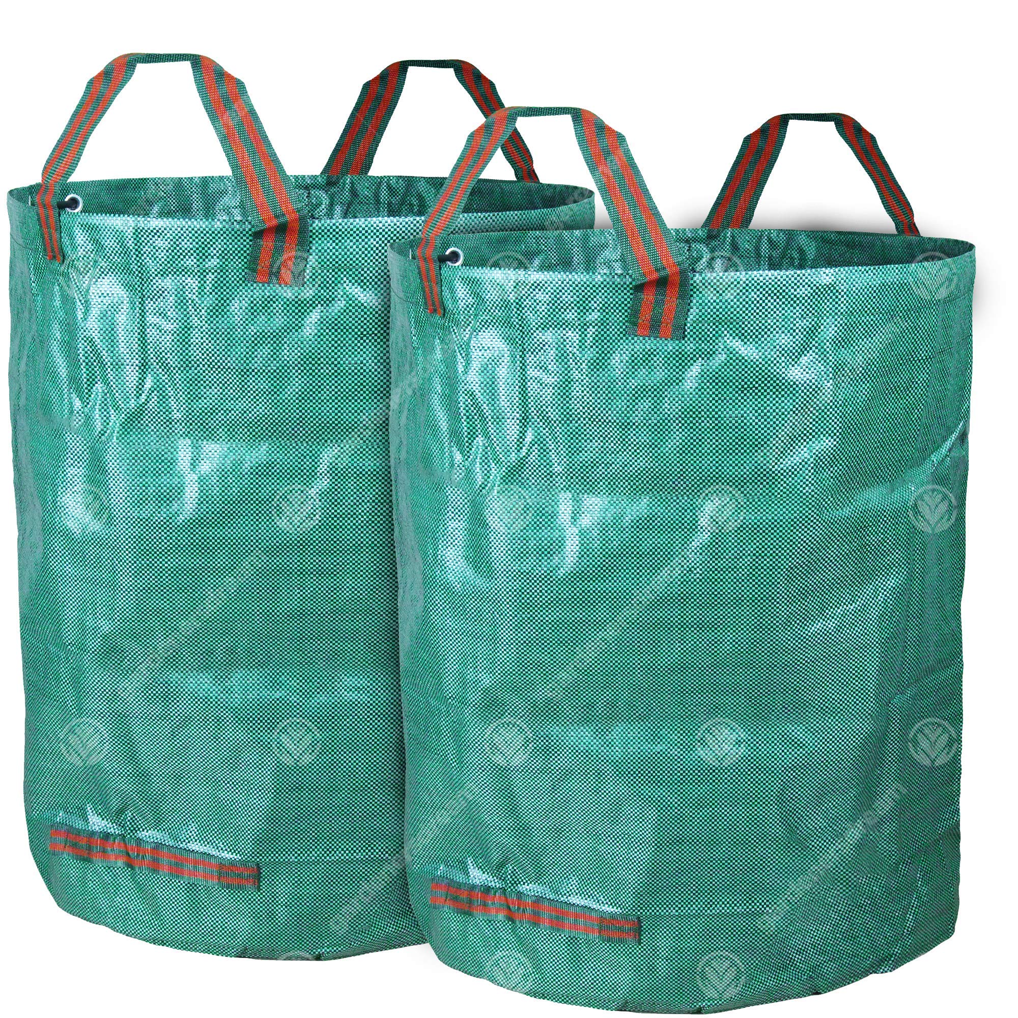 GardenersDream 2 x Round Garden Waste Bag - Large Professional Heavy Duty Reinforced Refuse Storage Sack (2 x 100L)