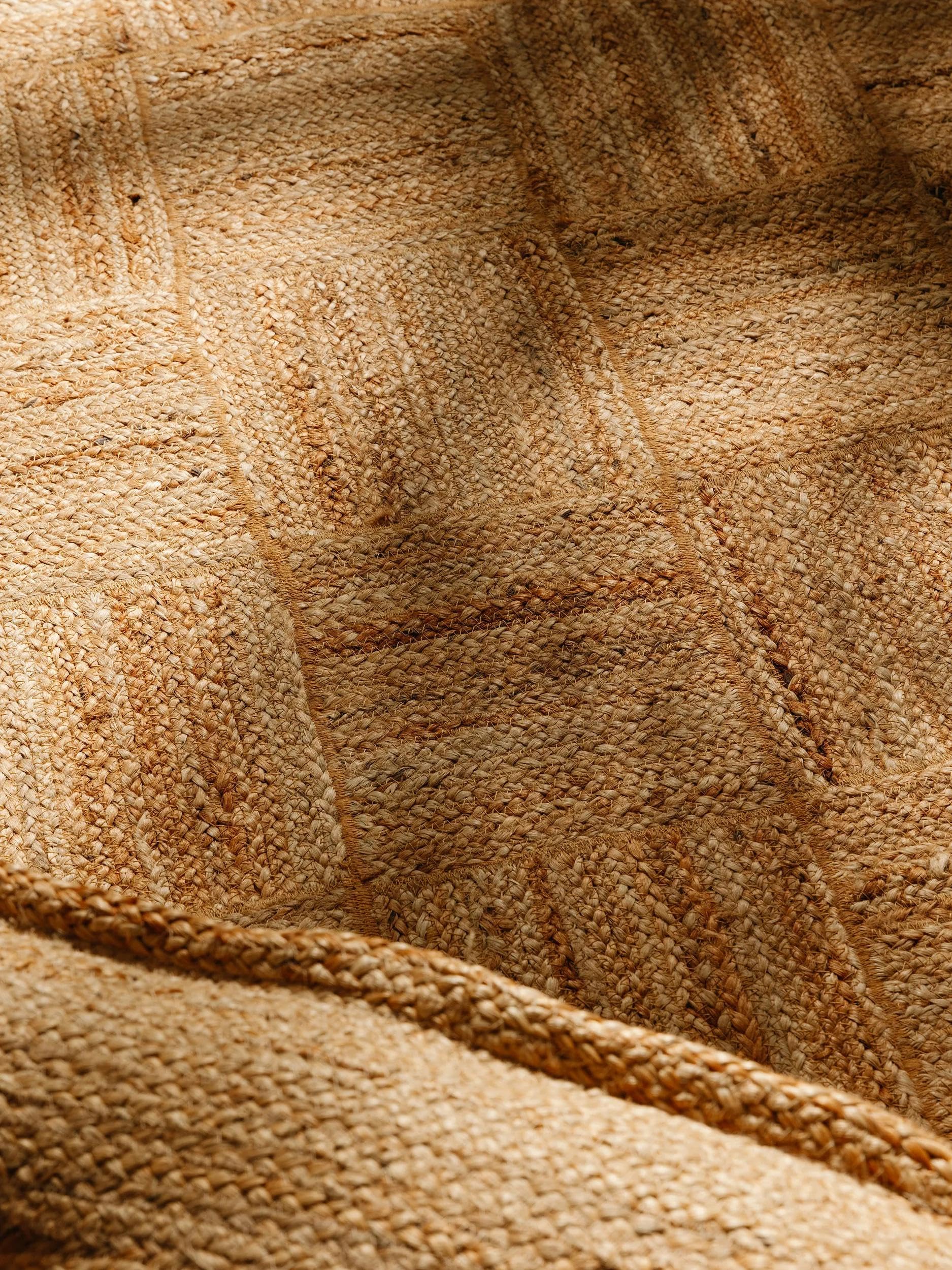 benuta Pure Jute Teppich Jutta - Natur 60x100 cm - Handgewebter Wohnzimmerteppich - Natürliches Boho Design - Für Fußbodenheizung geeignet