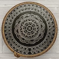 Vista 1 de GUDA DRUM Freezbee con decoración de cuerda marrón mazos y bolsa de viaje. Mejor tambor de lengua