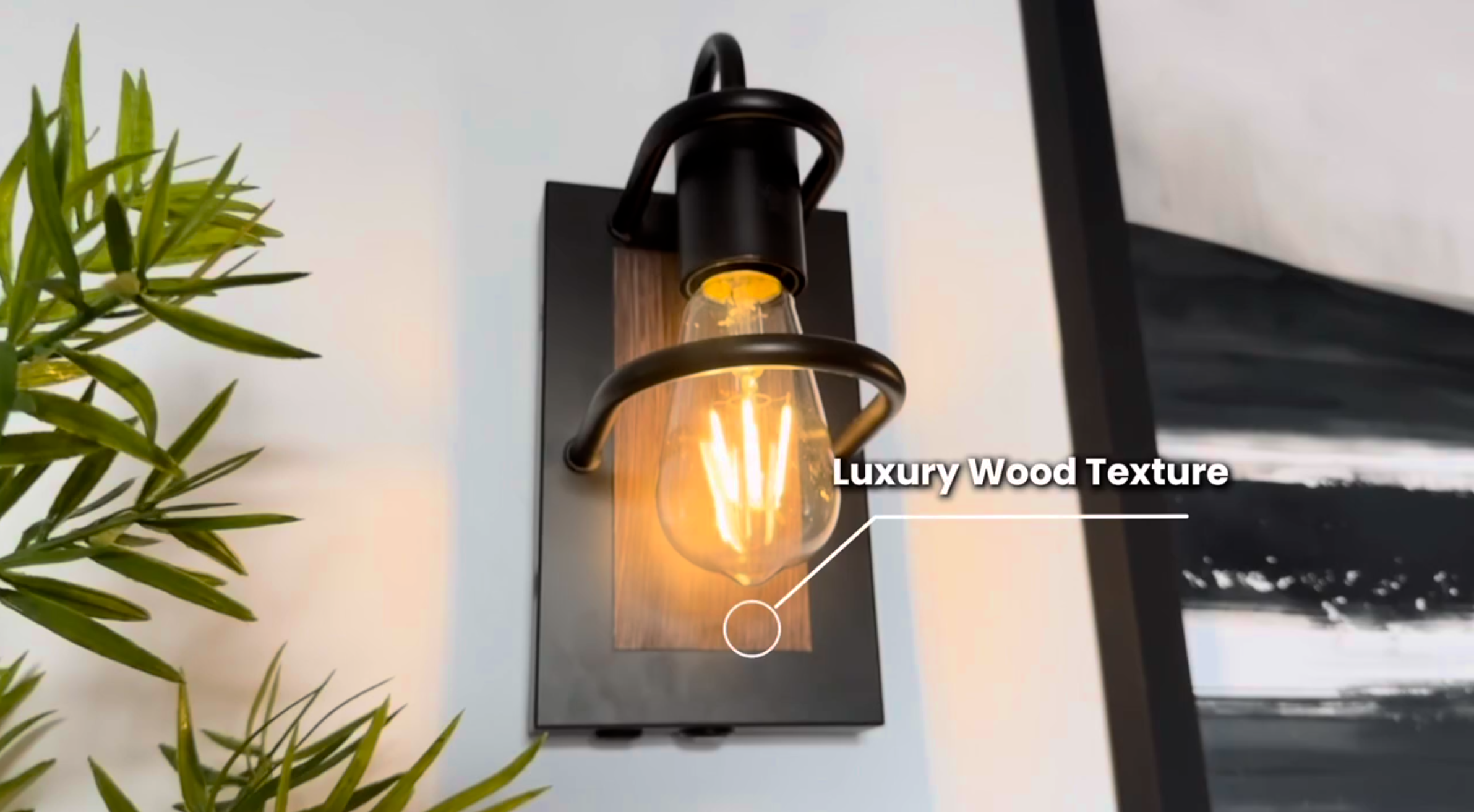 ThyFenno Battery Operated Wall Sconce Set of 2, Wireless Wall