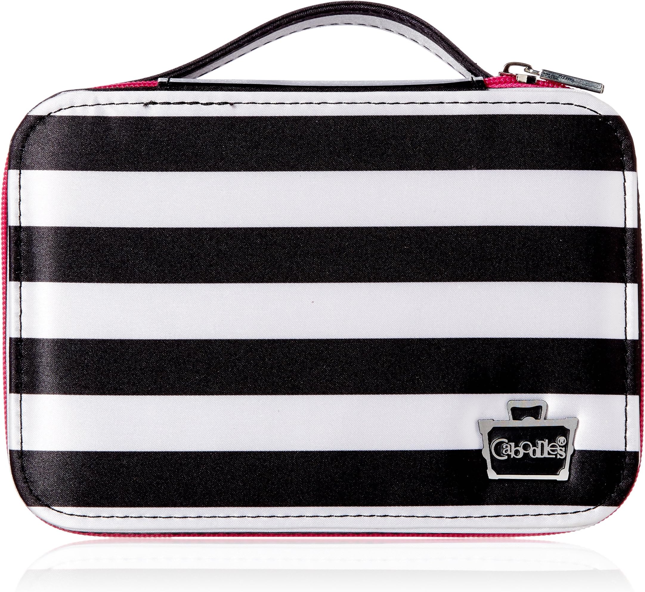 Caboodles Obsession Cosmetic Valet, Black/White Stripe, 0.61 Pound