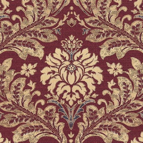 Miniatura 5 de Loom and Mill Fundas de sofá de jacquard de lujo, 2 unidades, elegante funda para reposabrazos de sofá de damasco con borlas, protector de muebles