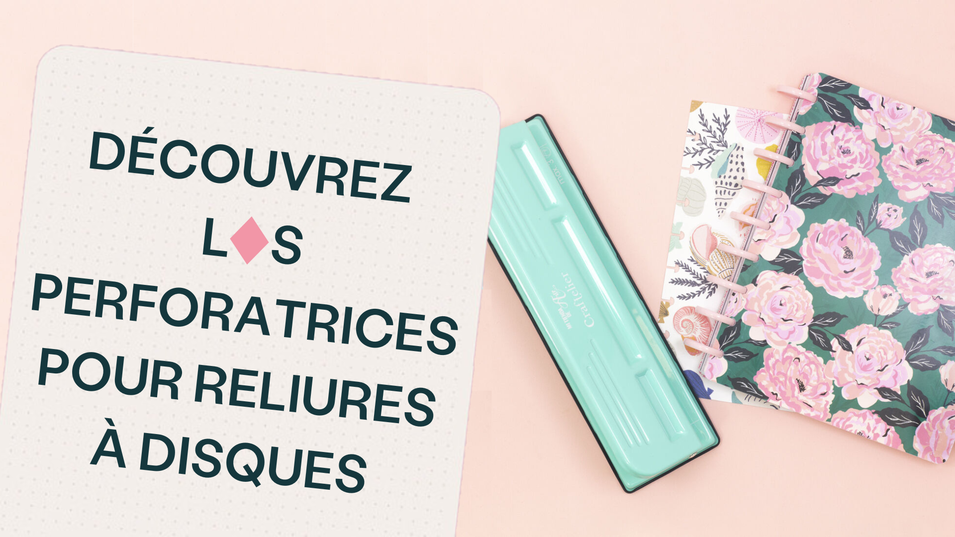 Perforatrice 9 Trou Craftelier Pour Planners Et Agendas - Compatible Happy Planner | Perfore 3 Feuilles 90g/m²