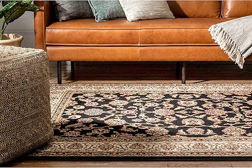 Miniatura 7 de Alfombra tradicional de Barclay Sarouk de color rojo de 2 pies 3 pulgadas x 3 pies 11 pulgadas, Polipropileno