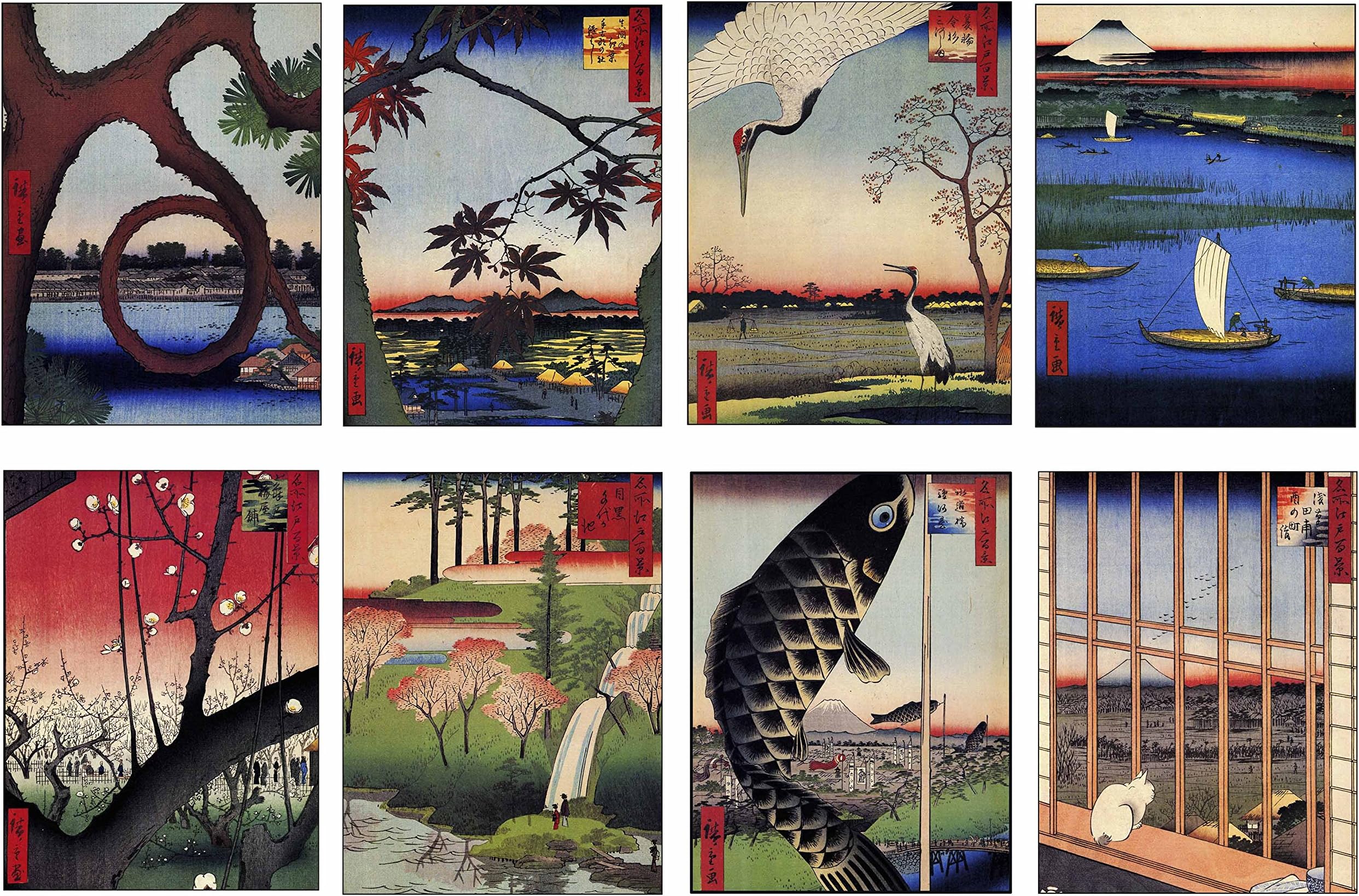 Small Greeting Cards ~ Vintage Japanese Woodblock