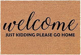 Coir Doormat Front Door Mat New Home Closing Housewarming Gift Welcome Just Kidding Please Go Home Funny (30