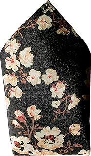Floral Night Silk Pocket Square - Full-Sized 16
