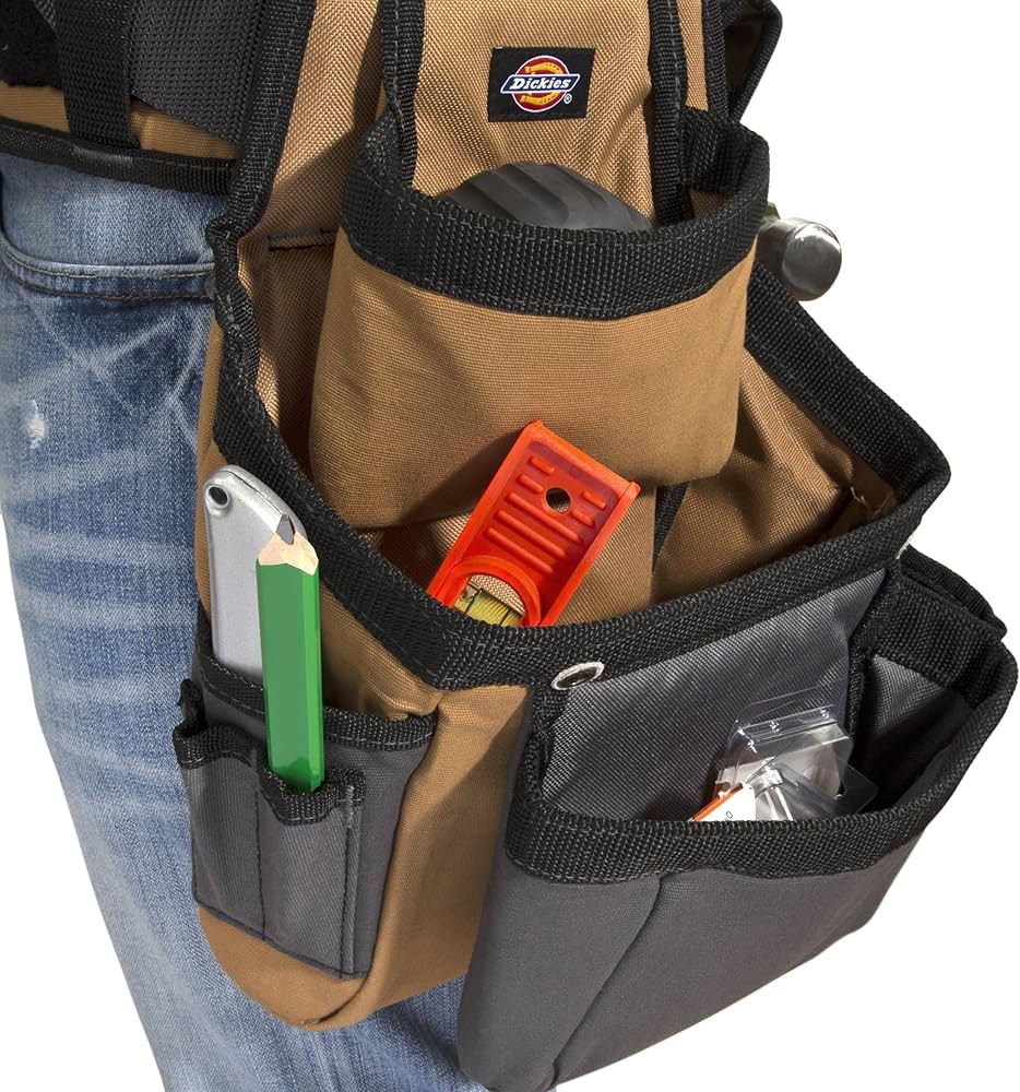 Amazon.com: Dickies 4-Piece Carpenter's Rig, Padded Tool Belt