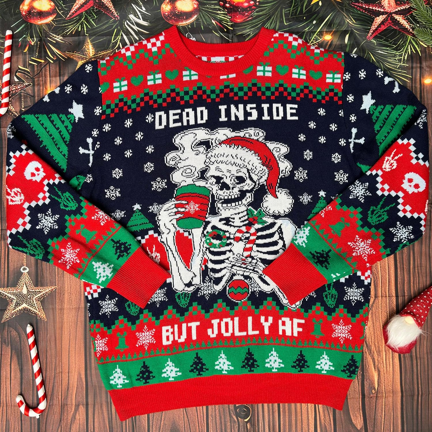 Leg Lamp Christmas Sweater Women - Star Santalorian Ugly Sweaters Men - National Snarky Xmas Sweater - Image 2