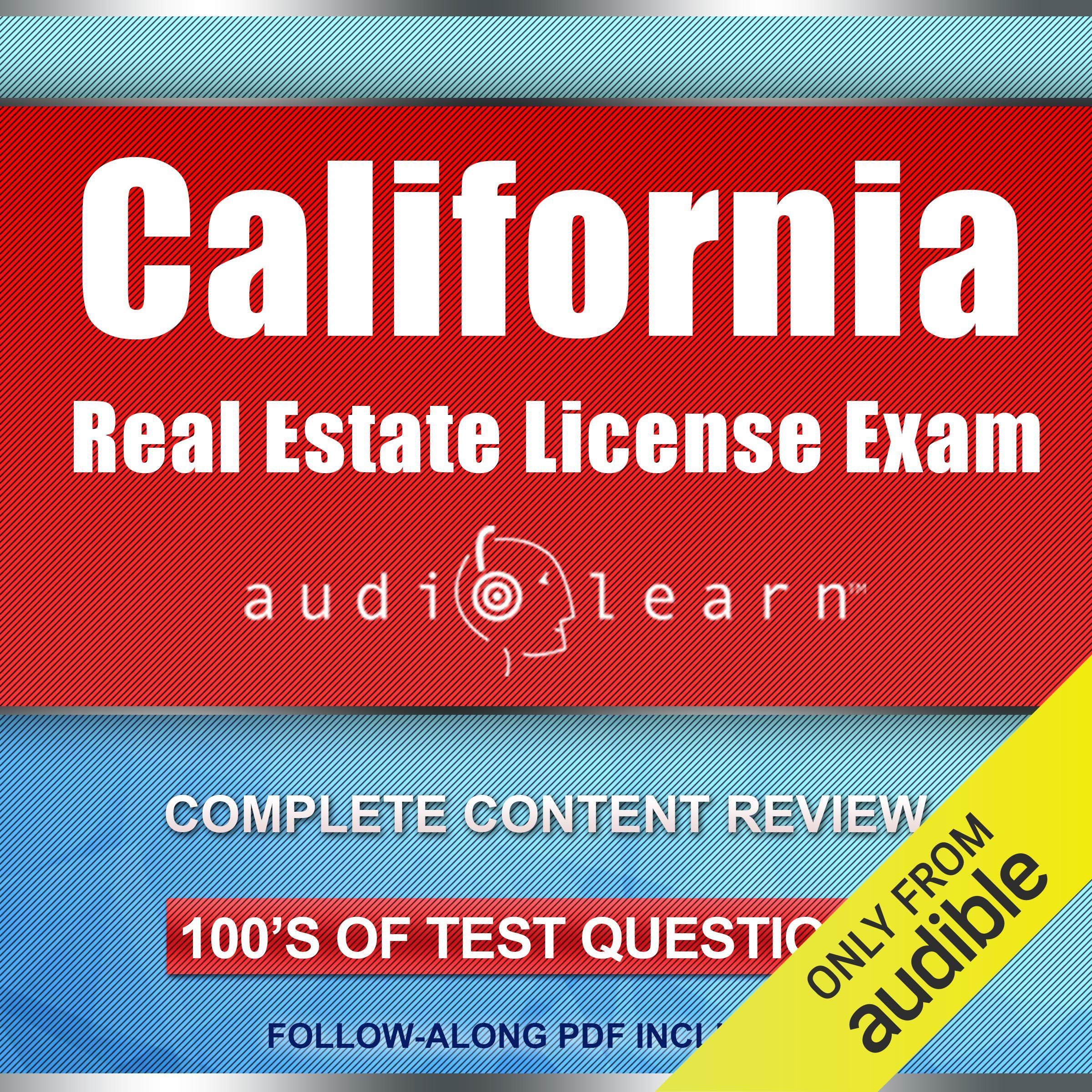 Cover art for California Real Estate License Exam AudioLearn - Complete Audio Review for the Real Estate License Examination in California!