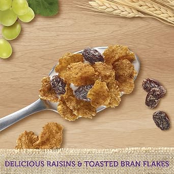 Kellogg's Raisin Bran, Breakfast Cereal, Original, Excellent Source of Fiber, Family Size, 23.5 oz Box