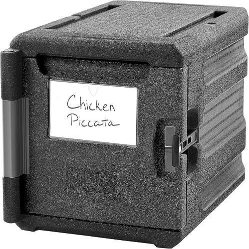 METRO Mightylite ML300-BL - Transportador aislado de carga frontal, capacidad de 4 bandejas (negro) disponible en Yaxa Peru