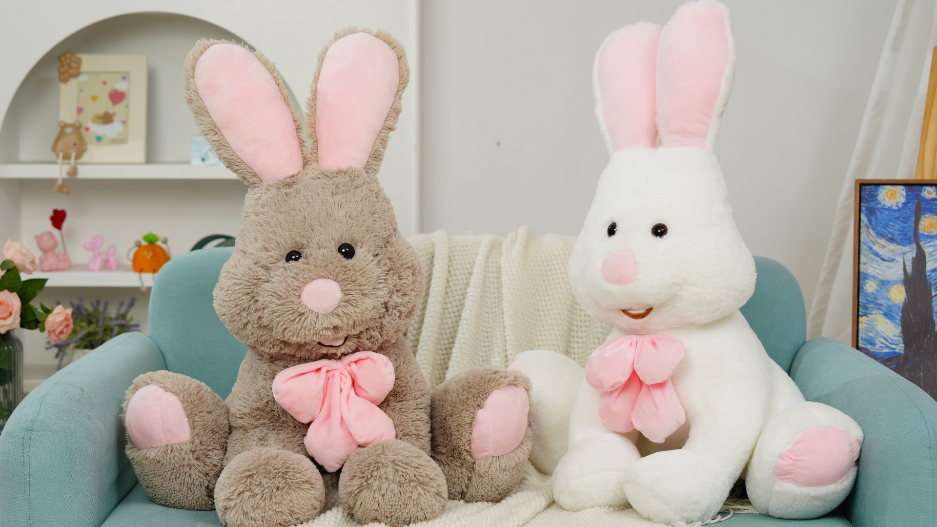 Amazon.com: MorisMos Giant Bunny Stuffed Animal, 31.5'' Large Grey