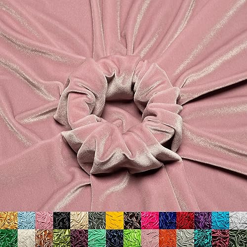 Miniatura 33 de Ice Fabrics Tela de Terciopelo Elástico por Yarda - 60" de Ancho Tela Suave y Elástica para Coser Ropa, Prendas, Disfraces, Manualidades - 90%