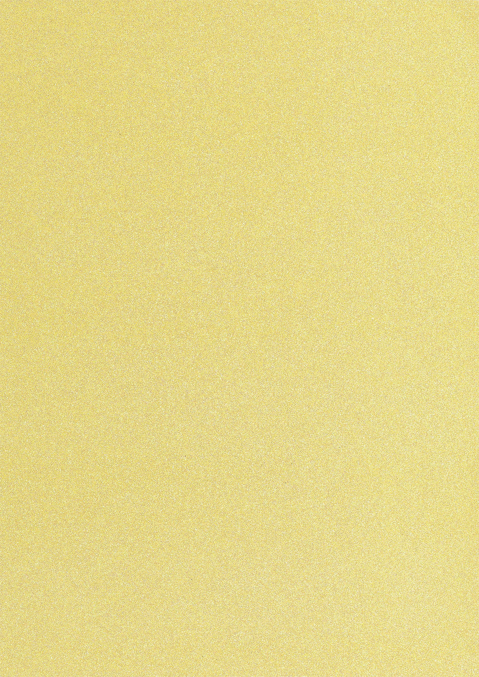 Heyda A4 Iridescent Non-Shedding Glitter Card - Yellow