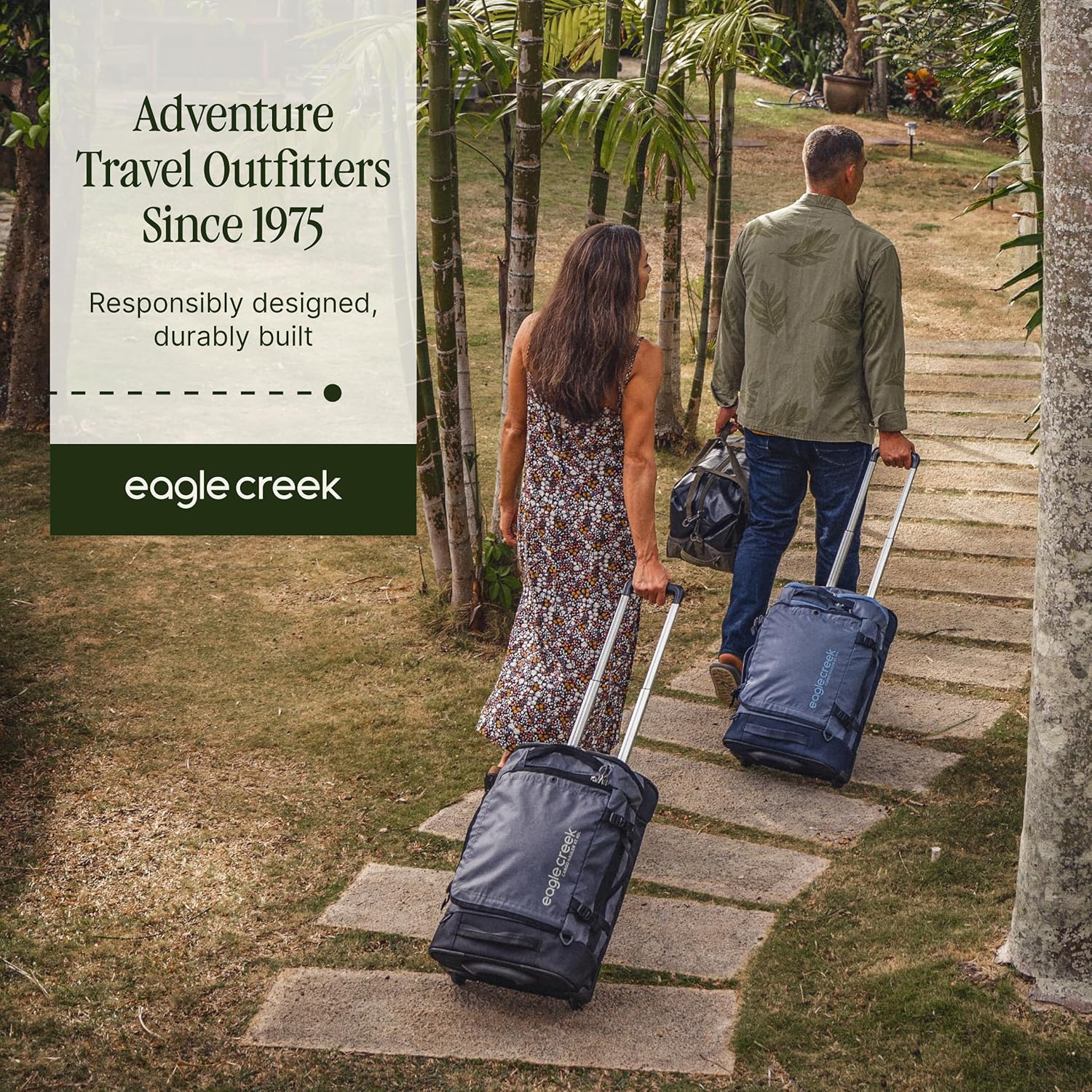 Eagle Creek Cargo Hauler XT Wheeled Duffel - Wheeled Backpack Duffel - Deployable Backpack Straps - Lockable U-Lid & Easy Access Compartment - 32" - Charcoal