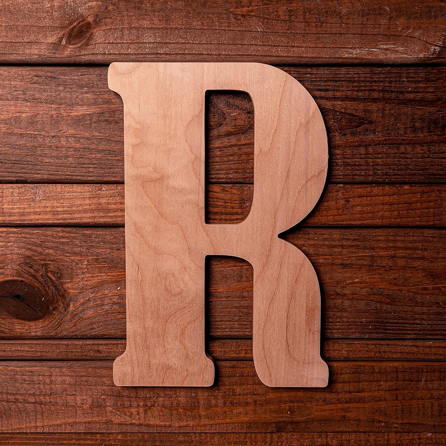 Buy UNFINISHEDWOODCO Vintage 18 Inch Unfinished Wood Letter R, 18 Tall Online at Lowest Price in