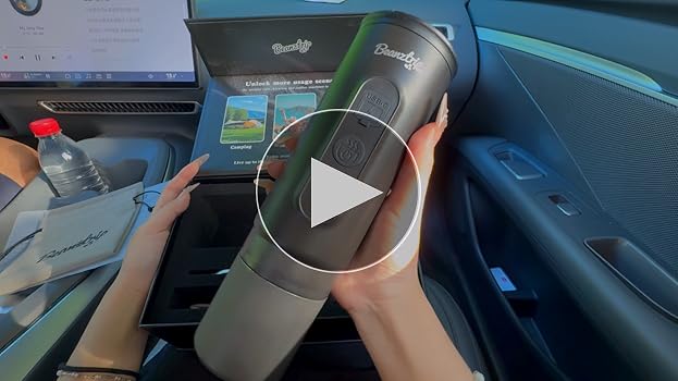 BeanzTrip(ビーンズトリップ) ポータブル電動エスプレッソマシン 旅行用コーヒーメーカー キャンプ用 車用コーヒーメーカー 自己暖房 USB-C付き 挽いたコーヒー&NSカプセル付き ハイキング Amazon | BeanzTrip(ビーンズトリップ) ポータブル電動エスプレッソ