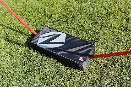 Miniatura 10 de Zume Games - Juego de bádminton portátil con base independiente, se instala en cualquier superficie en segundos, no requiere herramientas ni estacas