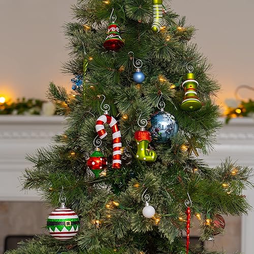 Miniatura 3 de R N' D Toys Juego de adornos de elfo, bolas inastillables y adornos colgantes de elfos para interior o exterior, fiesta de vacaciones, decoración