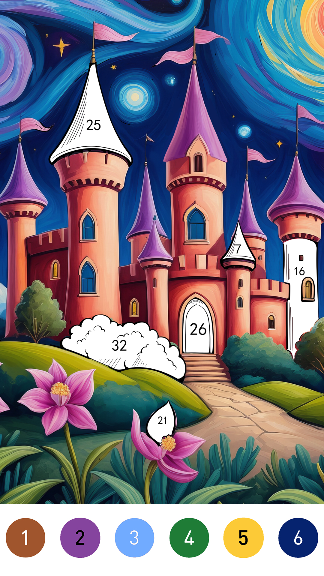 Fantasy Color By Number Game App On Amazon Appstore