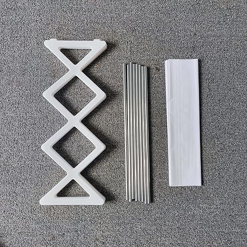 Miniatura 3 de Zapatero apilable en forma de X de 4 niveles, organizador de almacenamiento de zapatos de tela expandible y ajustable