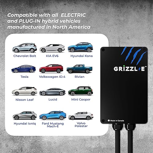 Miniatura 13 de Grizzl-E - Cargador de auto Level 2 EV, 16/24/32/40 amperios, NEMA 6-50/14-50 Plug, cable de 18 pies/24 pies, Premium/estándar, estación de carga