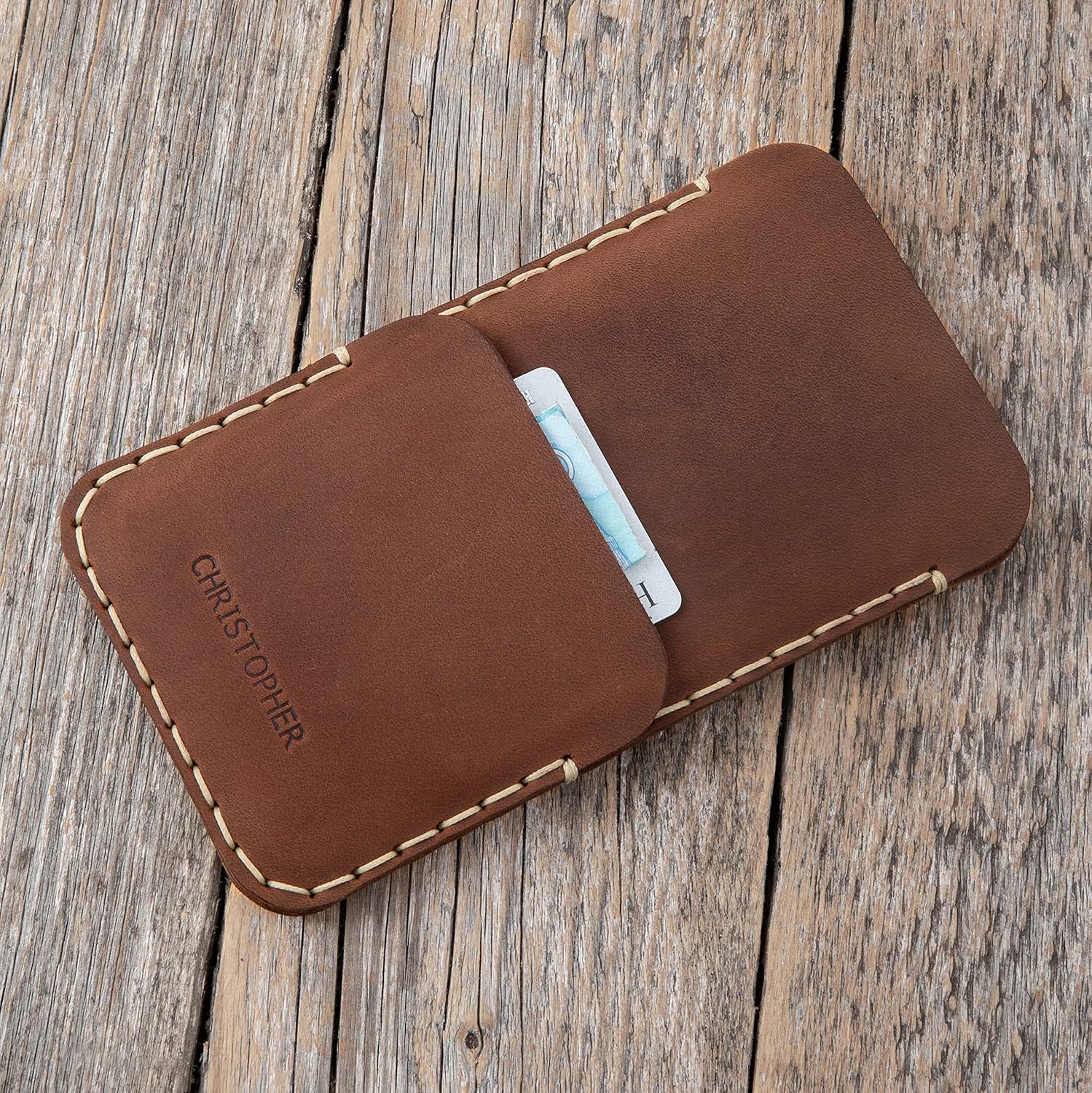 Bovine Leather Pouch for Google Pixel, Personalised Case Cover