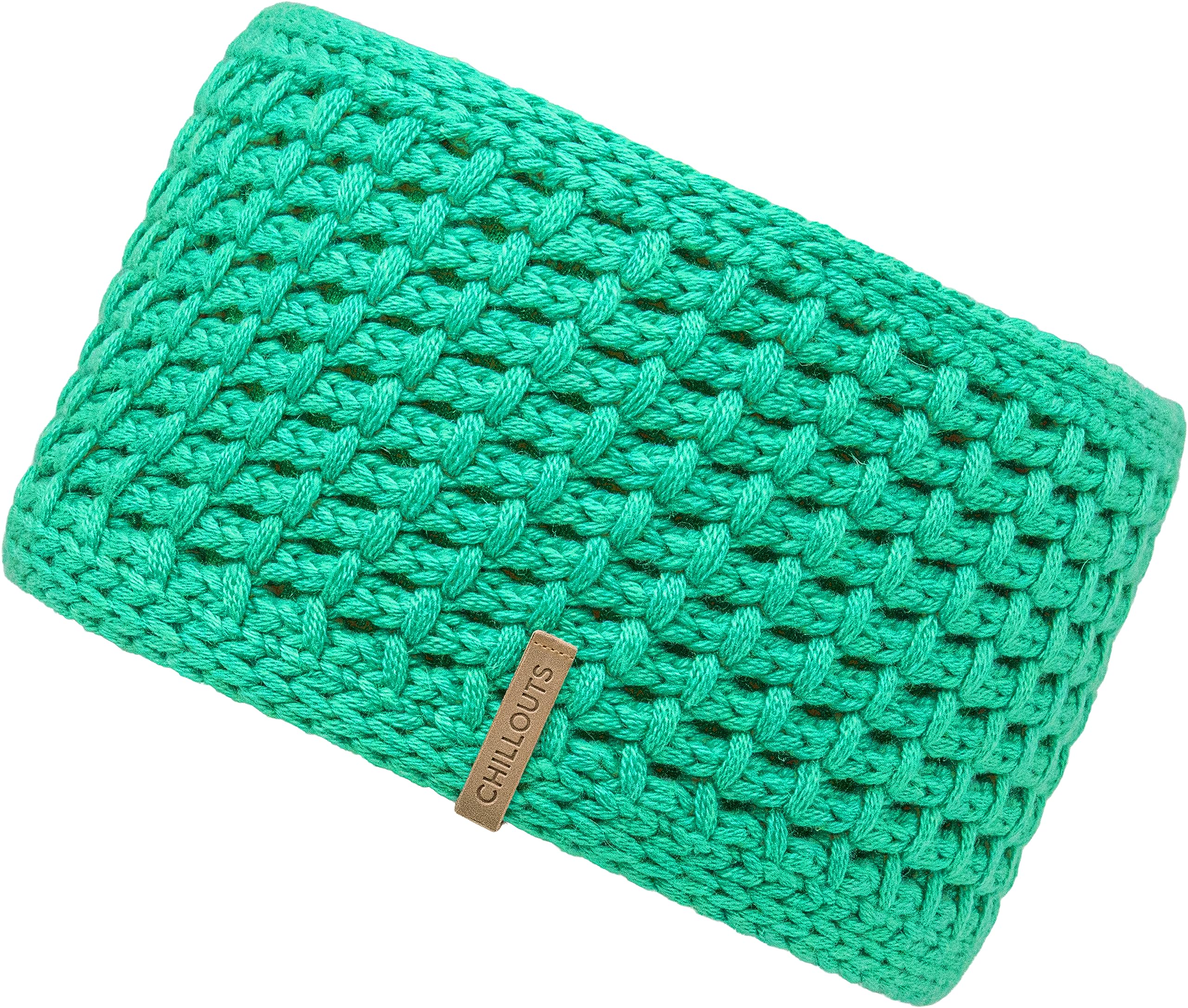 CHILLOUTS Cleo Headband Wide Winter Headband Warm Turquoise for Women Wool Content