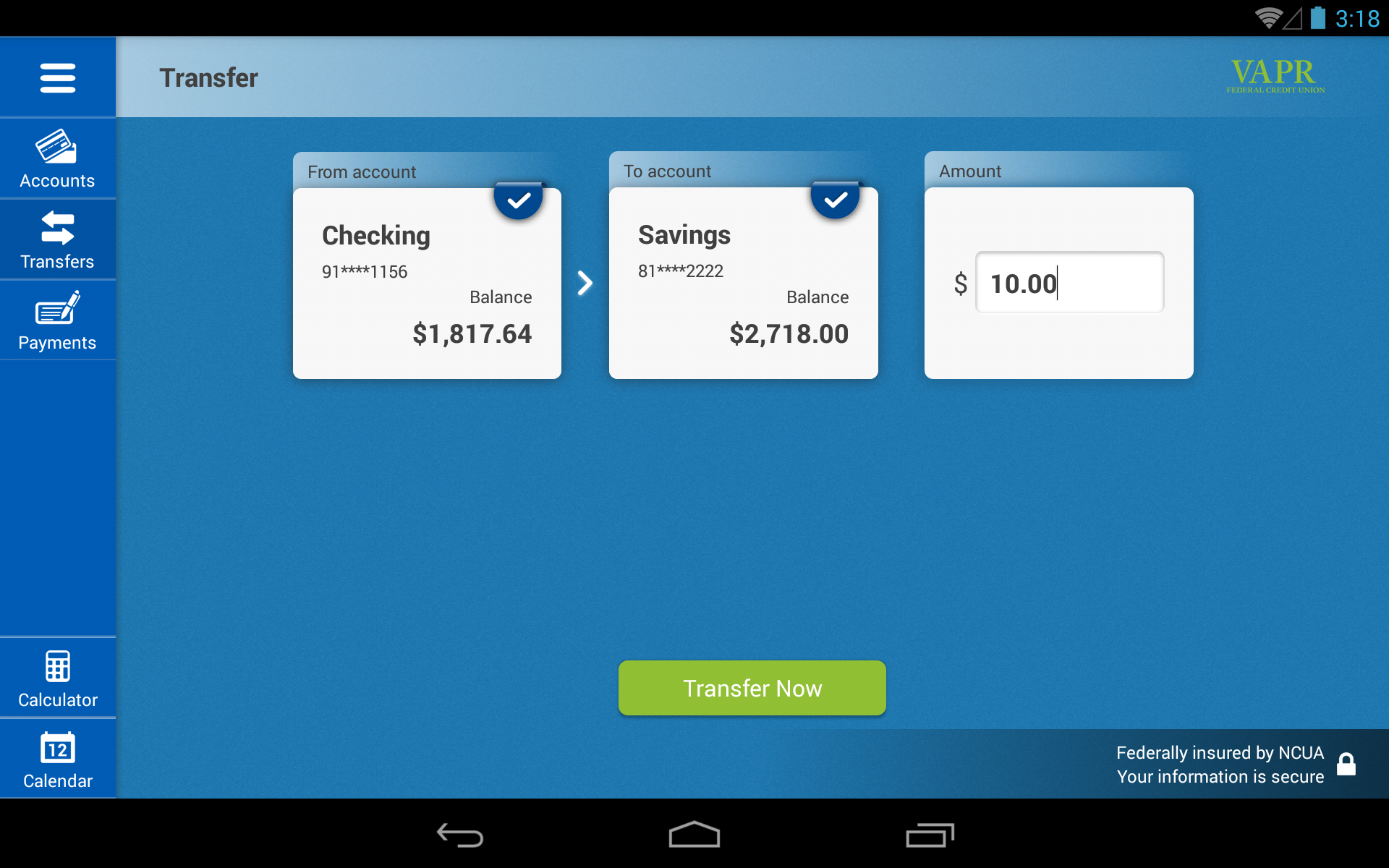 VAPR MOBILE BANKING - App on Amazon Appstore