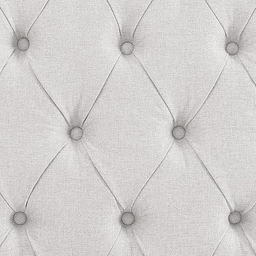 Miniatura 8 de Sofá cama de día con nido, tamaño individual, tapizado, capitoné, con botón y clavos de cobre, muebles para dormitorio, sala de estar, habitación de