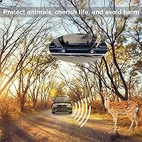 Vista 5 de SINGARO Paquete de 4 silbatos de ciervo de automóvil para unidad de bocina de automóvil, silbato de ciervo para vehículos con almohadillas de goma