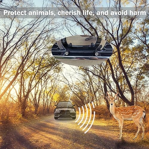 Miniatura 5 de SINGARO Paquete de 4 silbatos de ciervo de automóvil para unidad de bocina de automóvil, silbato de ciervo para vehículos con almohadillas de goma