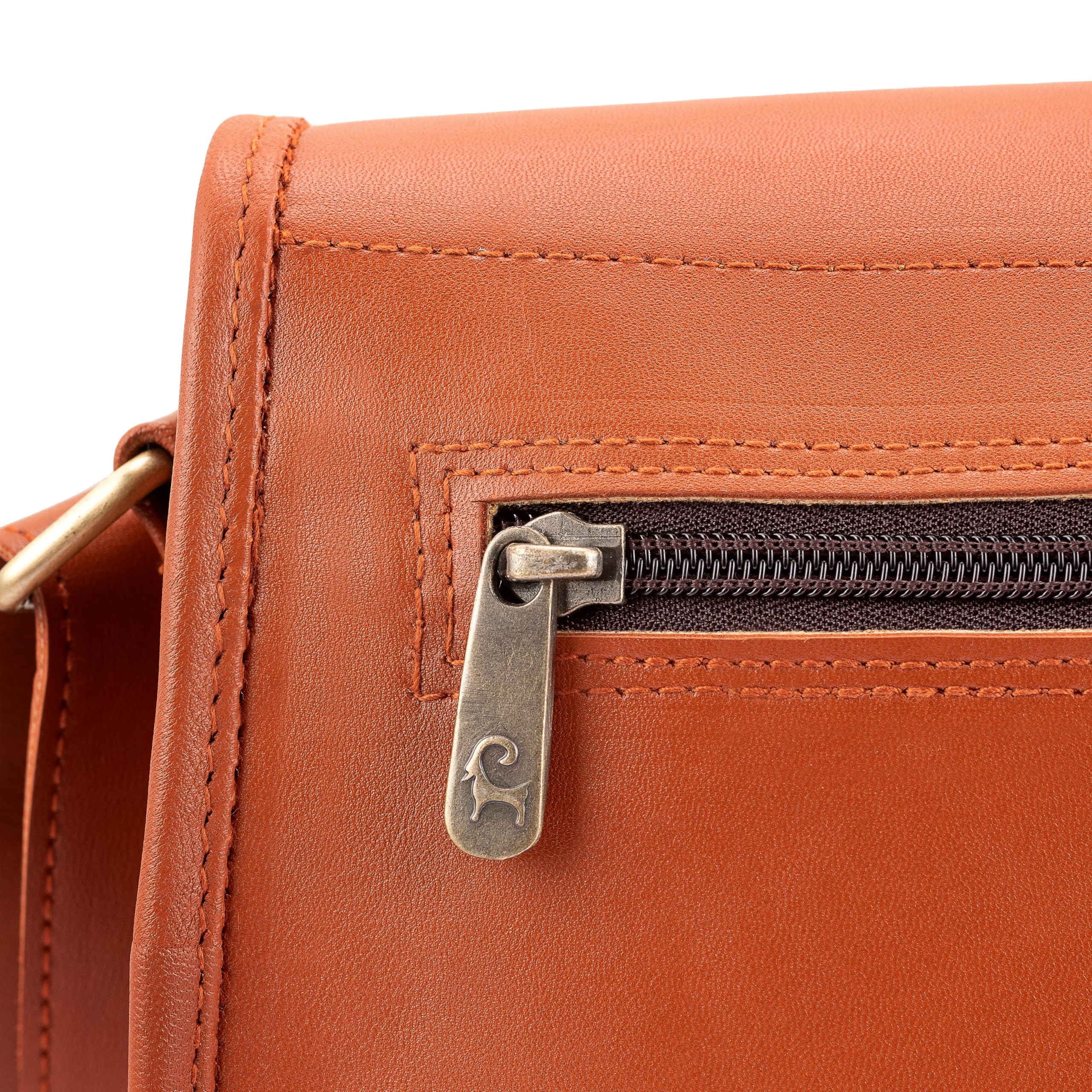 URBAN LEATHER Bolso Bandolera Vintage De Cuero Para Mujer, Bolso De Viaje Marrón Estilo Sillín Hecho A Mano
