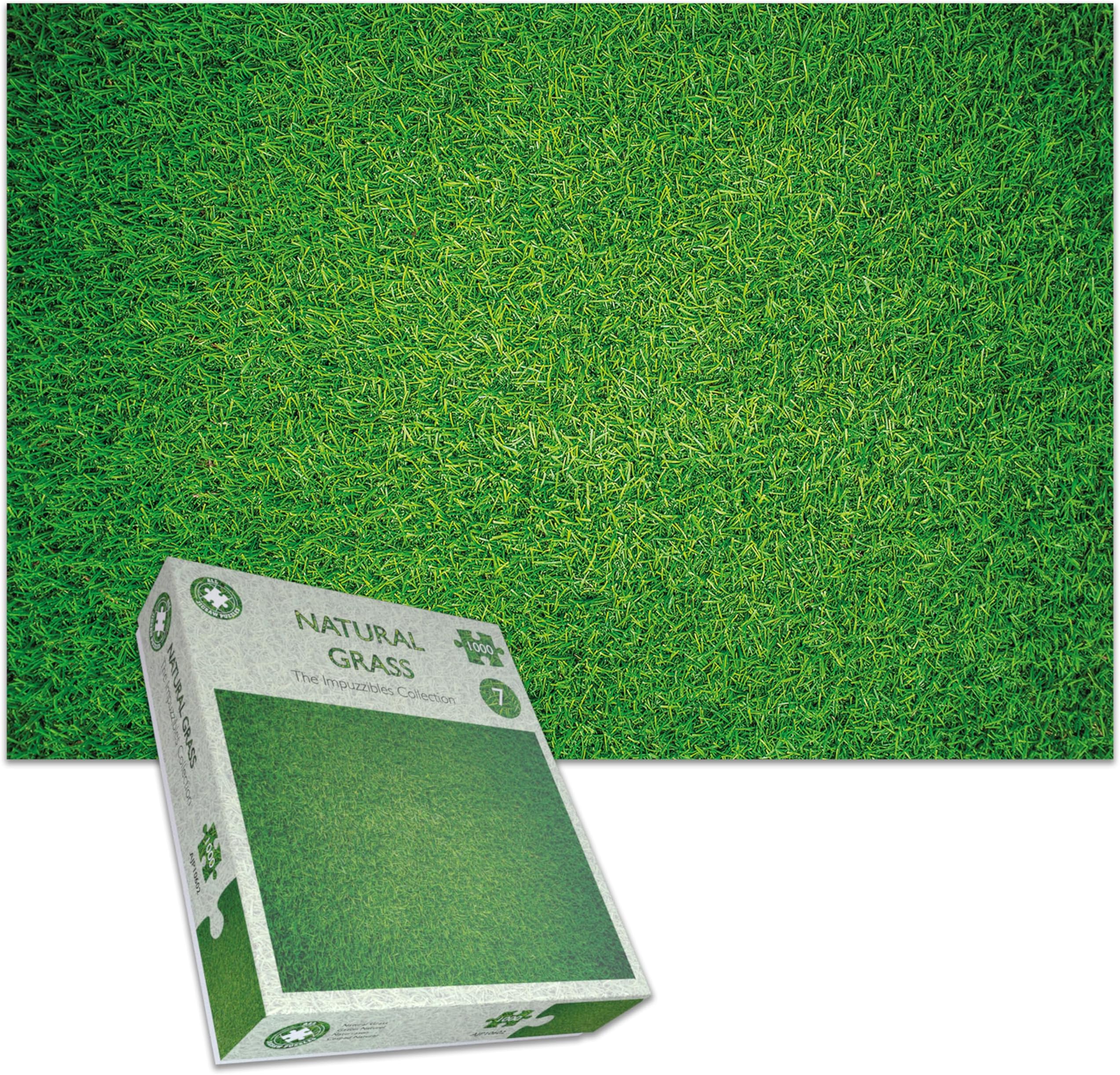 Difficult Jigsaw Puzzles For Adults - Impuzzibles Natural Grass 1000 Piece Jigsaw Puzzle - 66cm X 50cm - Challenging Jigsaw Puzzles, Great Gift For All Ages
