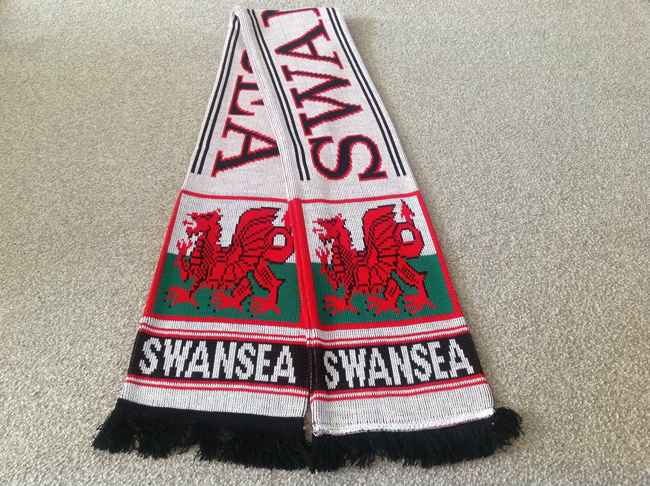 SWANSEA CITY SUPPORTERS SCARF.. SWANS Free post