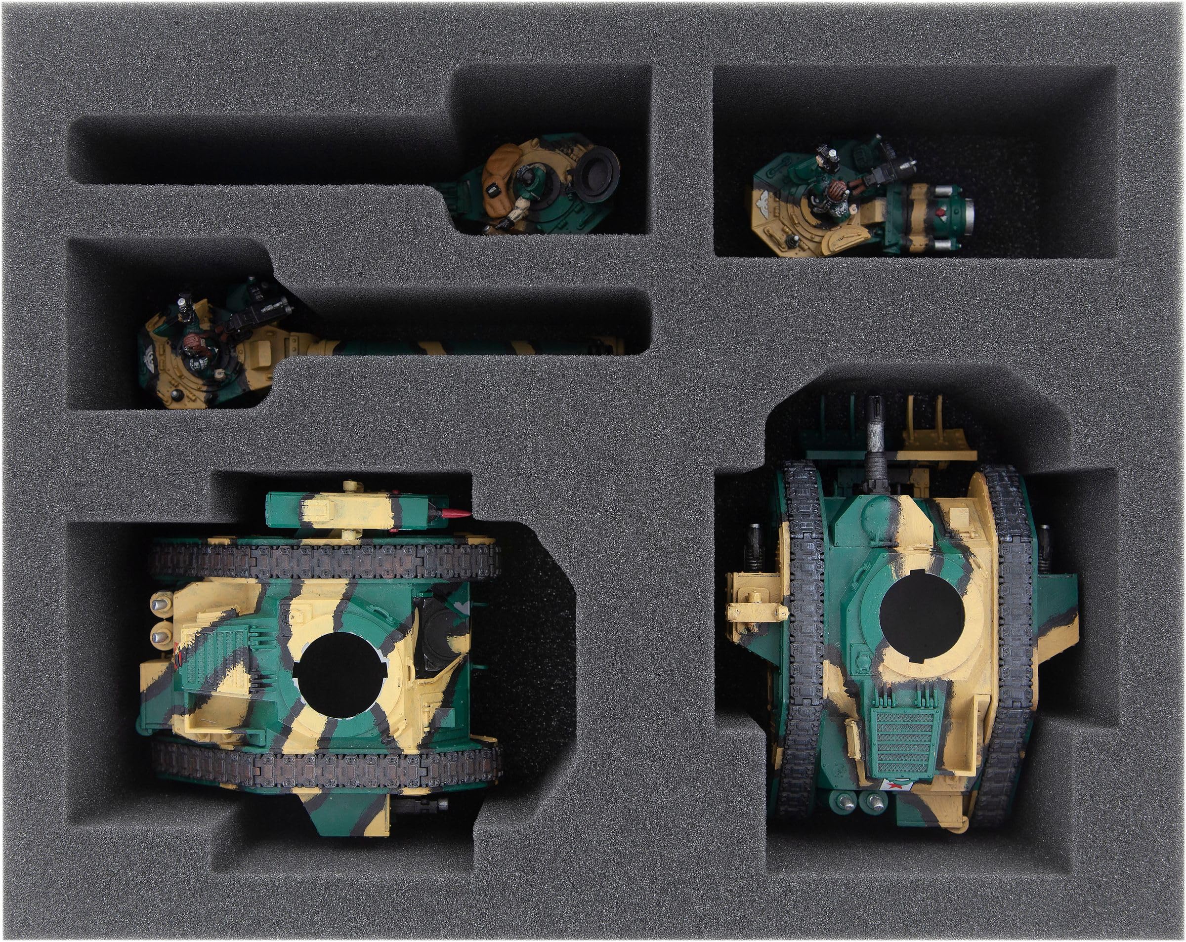 Feldherr FSMELZ080BO foam tray compatible with Leman Russ Battle Tanks