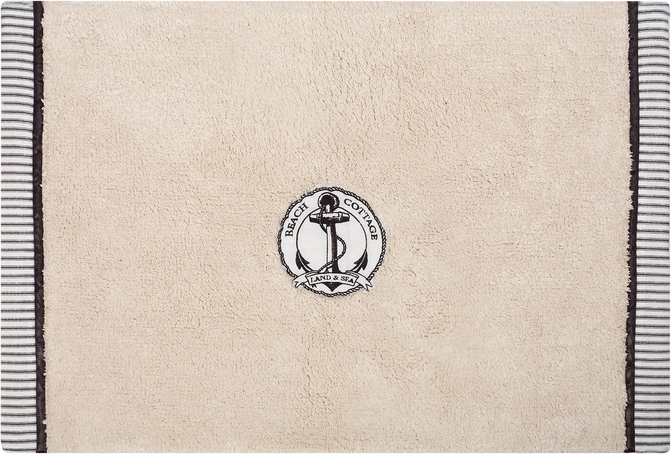 Zenna Home, India Ink Beach Cottage Bath Rug, Nautical