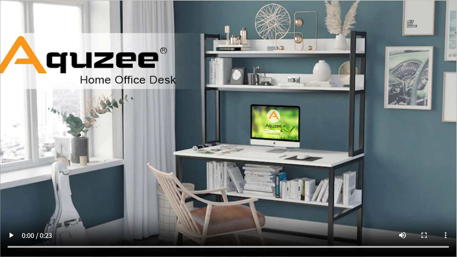 Amazon | Aquzee ラック付きデスク 120cm幅 のデスク学習机 コンパクト