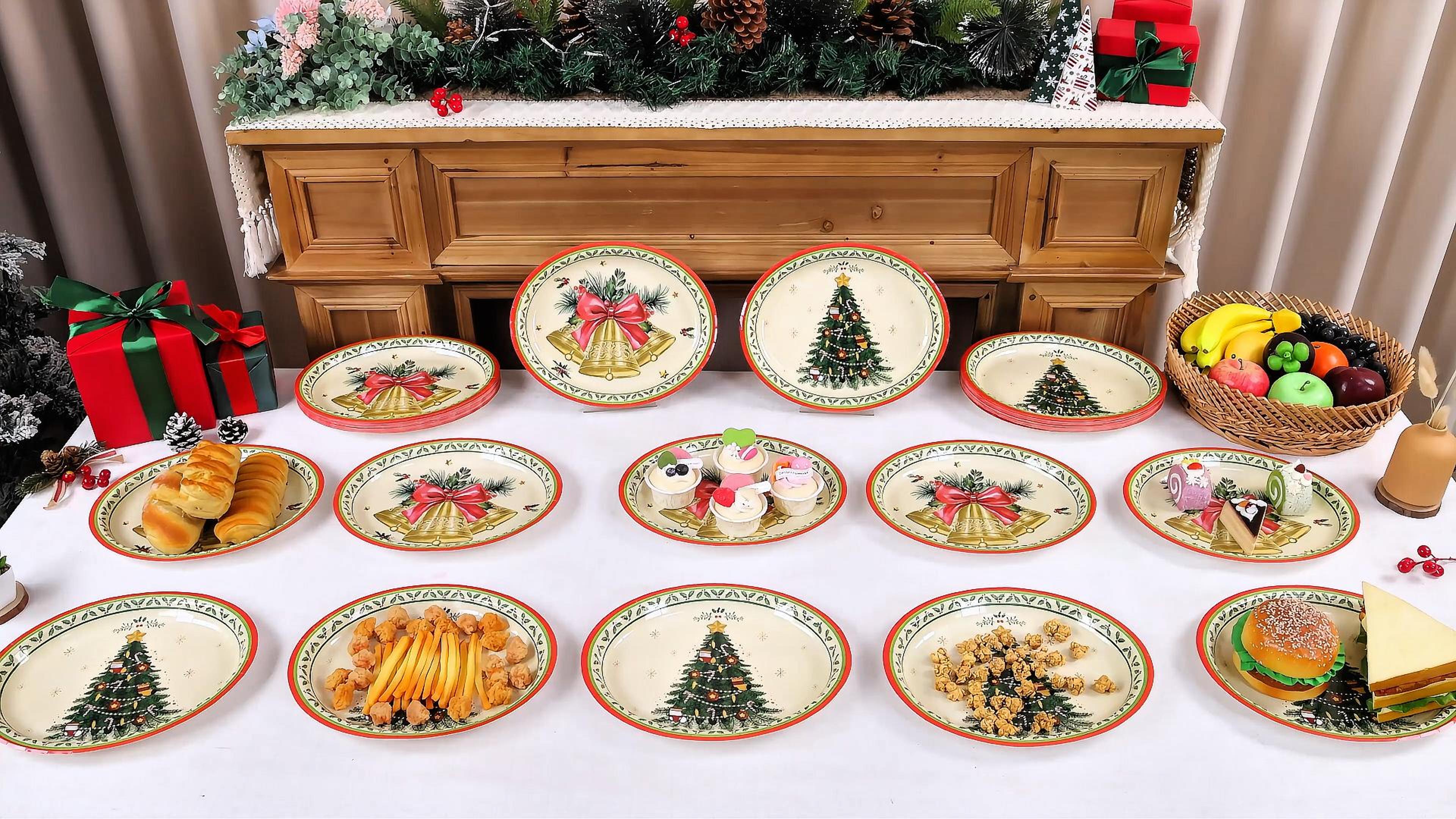 Amazon.com: 50PCS Vintage Christmas Tree and Bell Oval Paper
