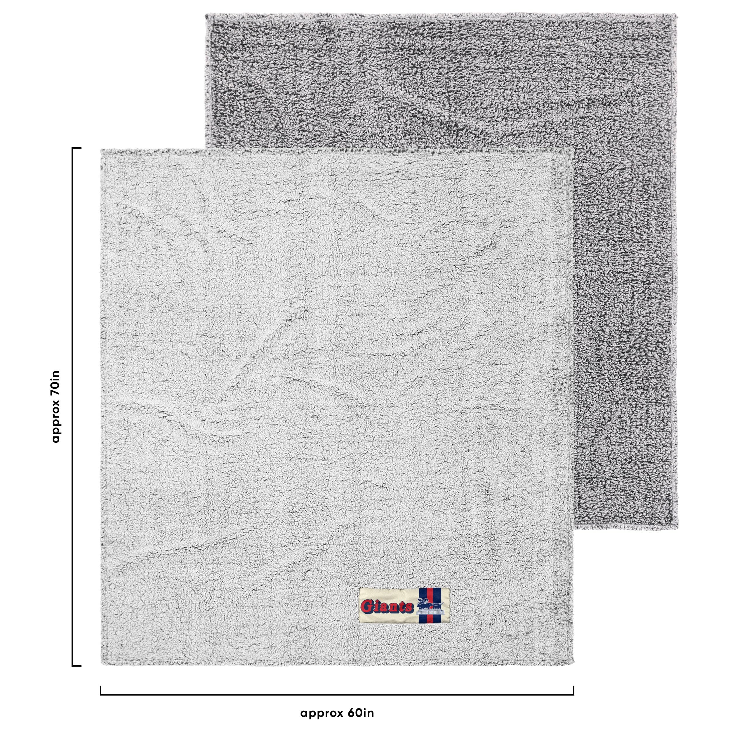 FOCO NFL Team Color Big Logo Cloud Sherpa Blanket 60" X 70" Manta, Unisex