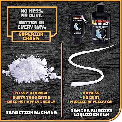 Miniatura 4 de Danger Buddies Tiza líquida para escalada, levantamiento de pesas, gimnasia y más
