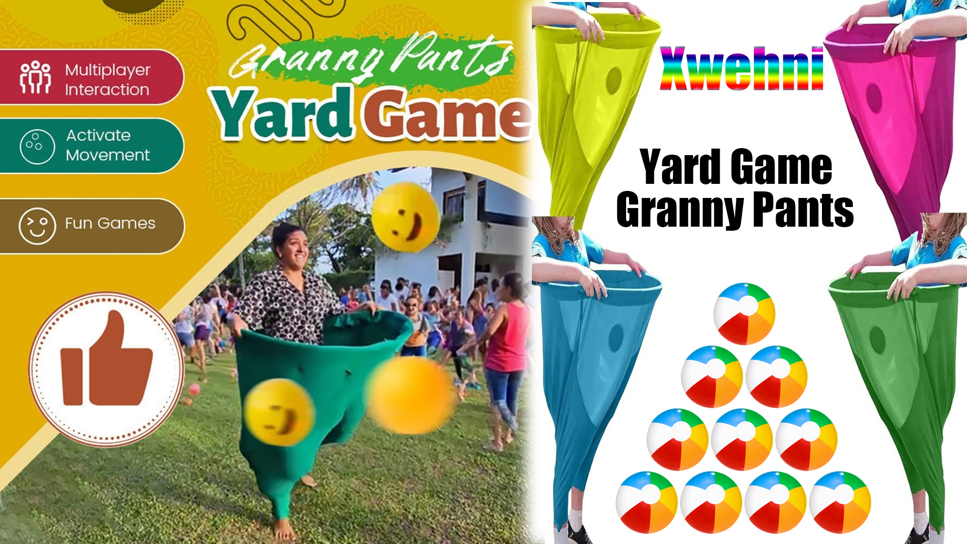 Amazon.com: Granny Pants Outdoor Game, Granny Pants Yard Game
