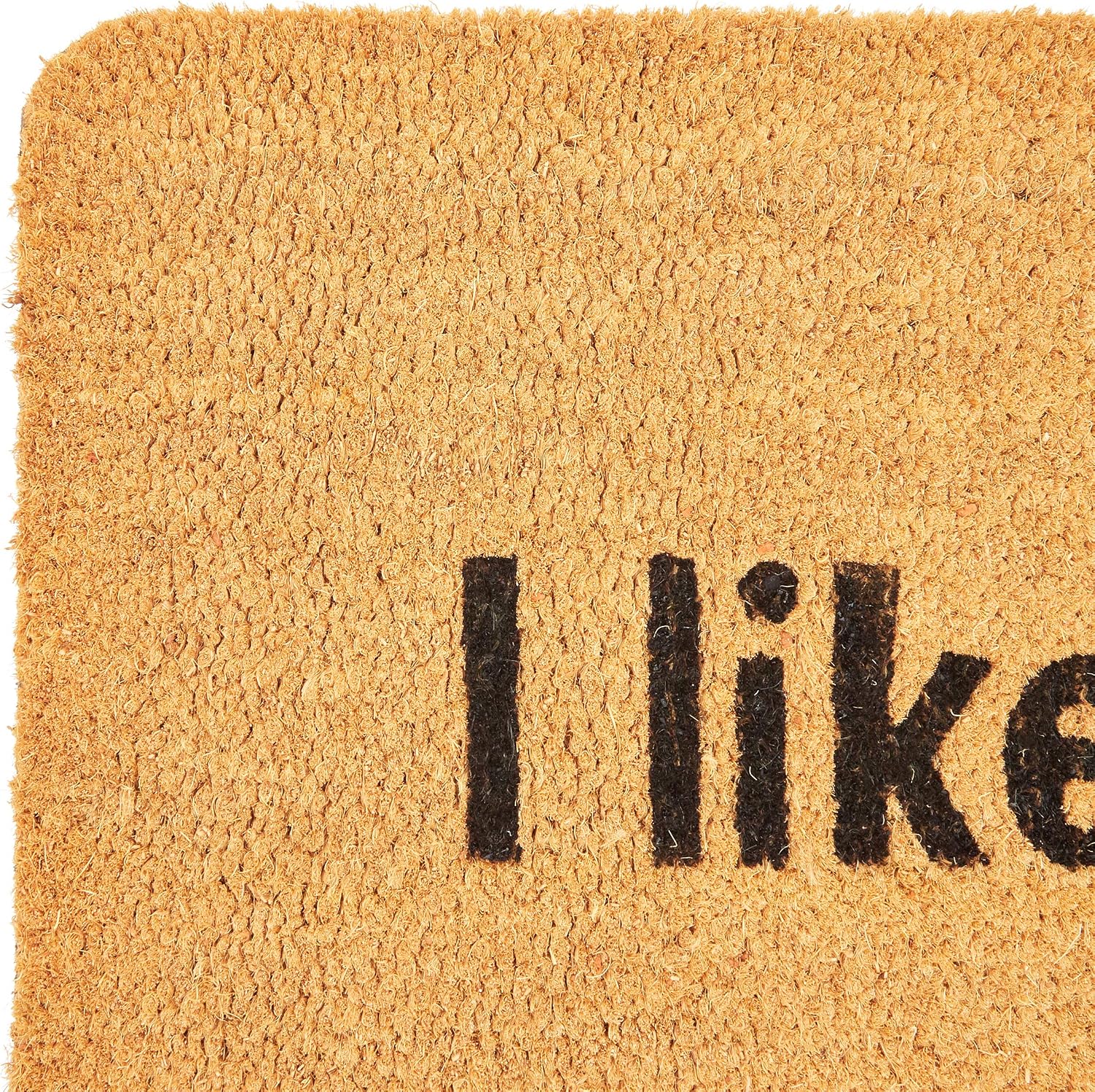 Juvale I Like It Dirty Welcome Mat for Front Door, Natural Coir Doormat (30 x 17 in)