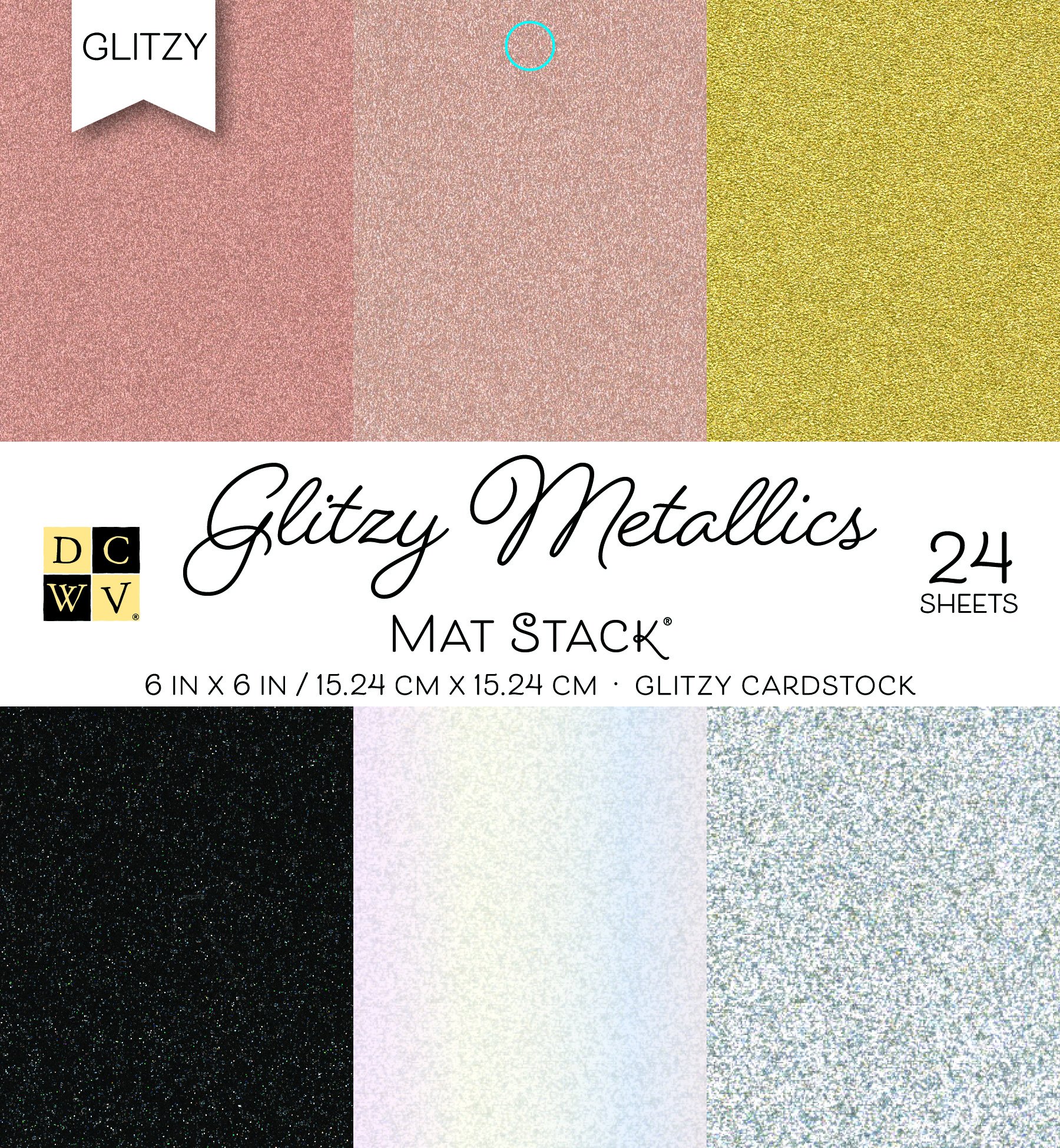 Dcwv Multi-Colour American Crafts Cardstock Stack, 14.98 X 16 X 1.01 Cm