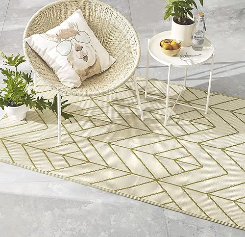 FAB HAB Outdoor Rug - Waterproof, Fade Resistant, Reversible -