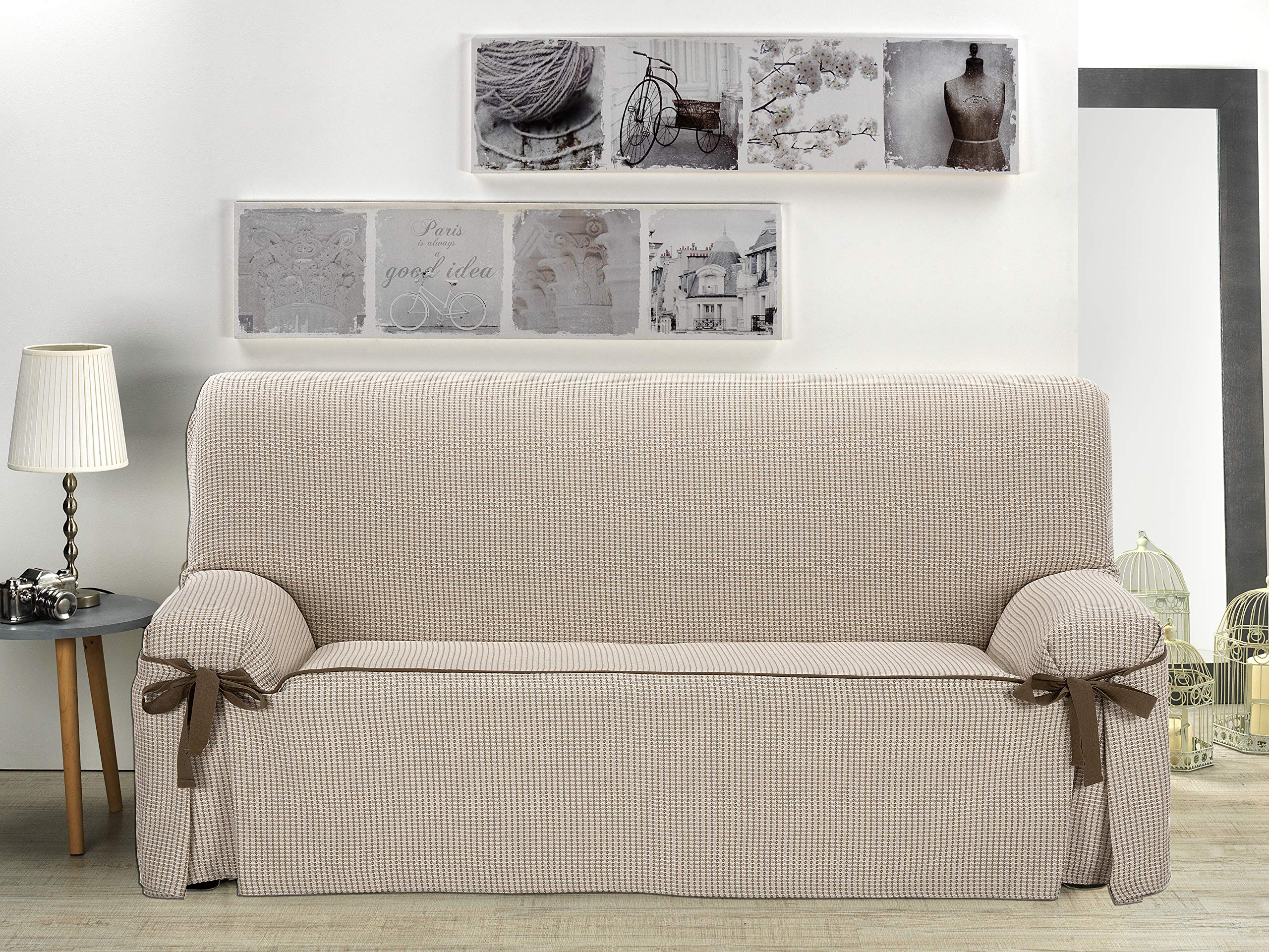 Martina Home Corfu Funda De Sofa Lazos, Lino, 3 PLAZAS