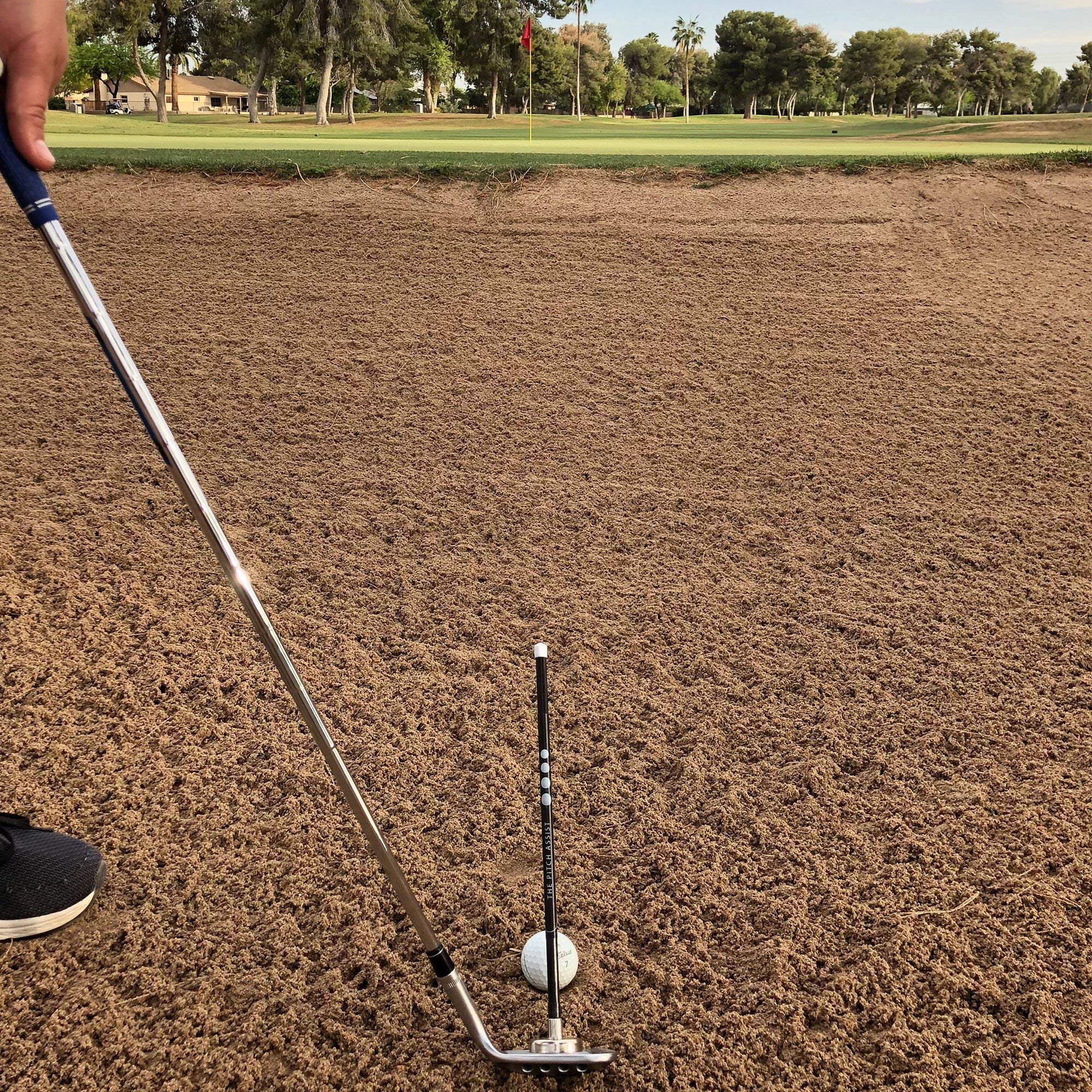 Golf Alignment Rods Club Alignment Stick Demonstrates Correct